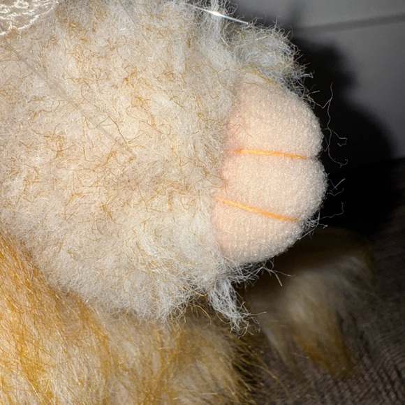 Vintage 1986 Hallmark Purrsonality Fat Cat Stuffed Plush Miz Maudie Orange Lace - Picture 5 of 15